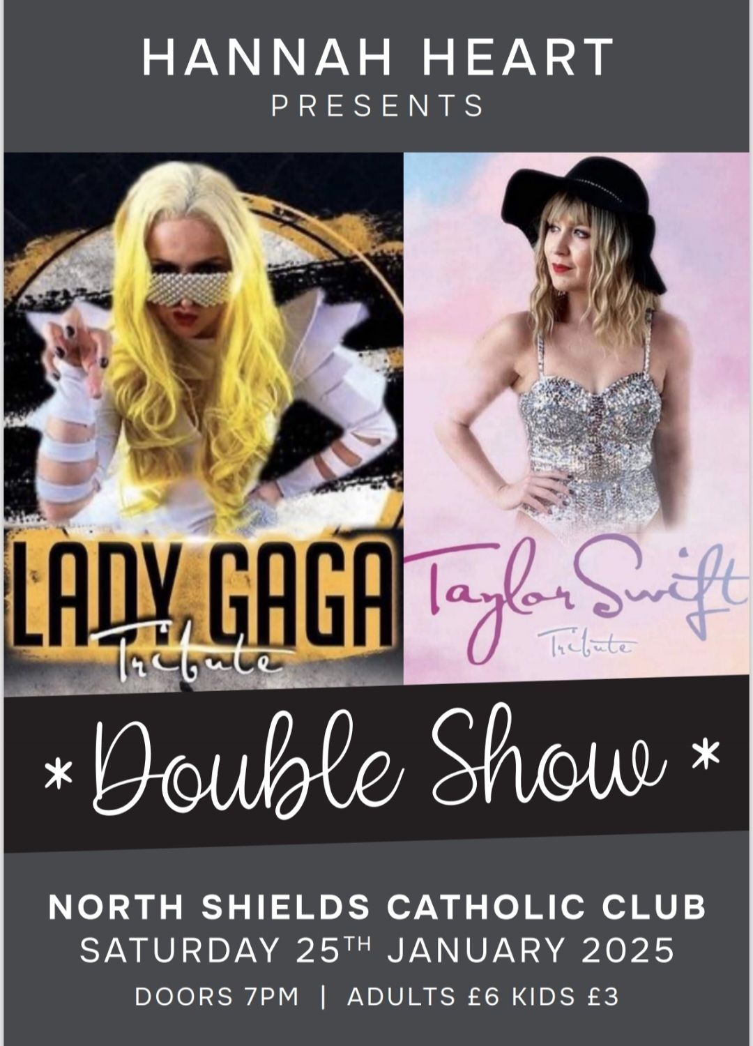 Family Friendly Taylor Swift & Lady Gaga Tribute Double Show