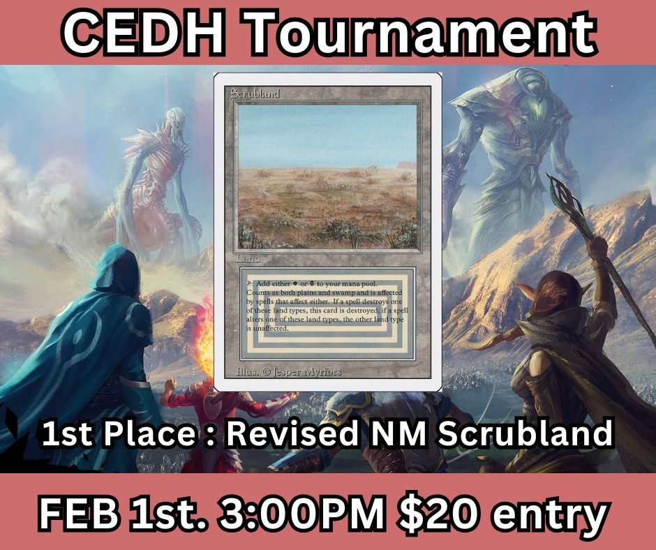 MTG Win-a-Scrubland CEDH $20 entry 