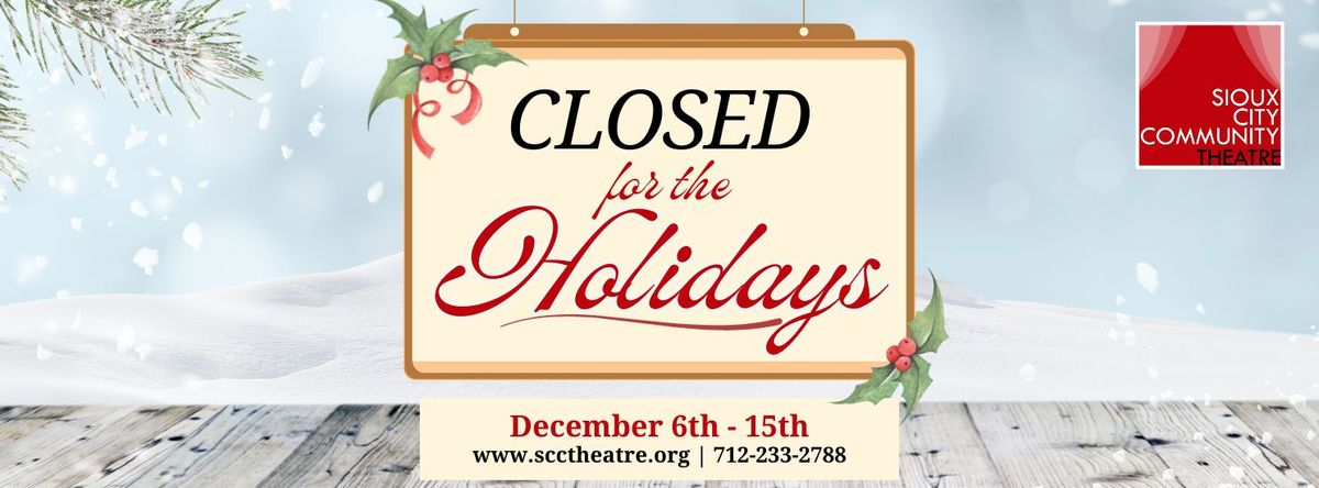 Closed For The Holidays