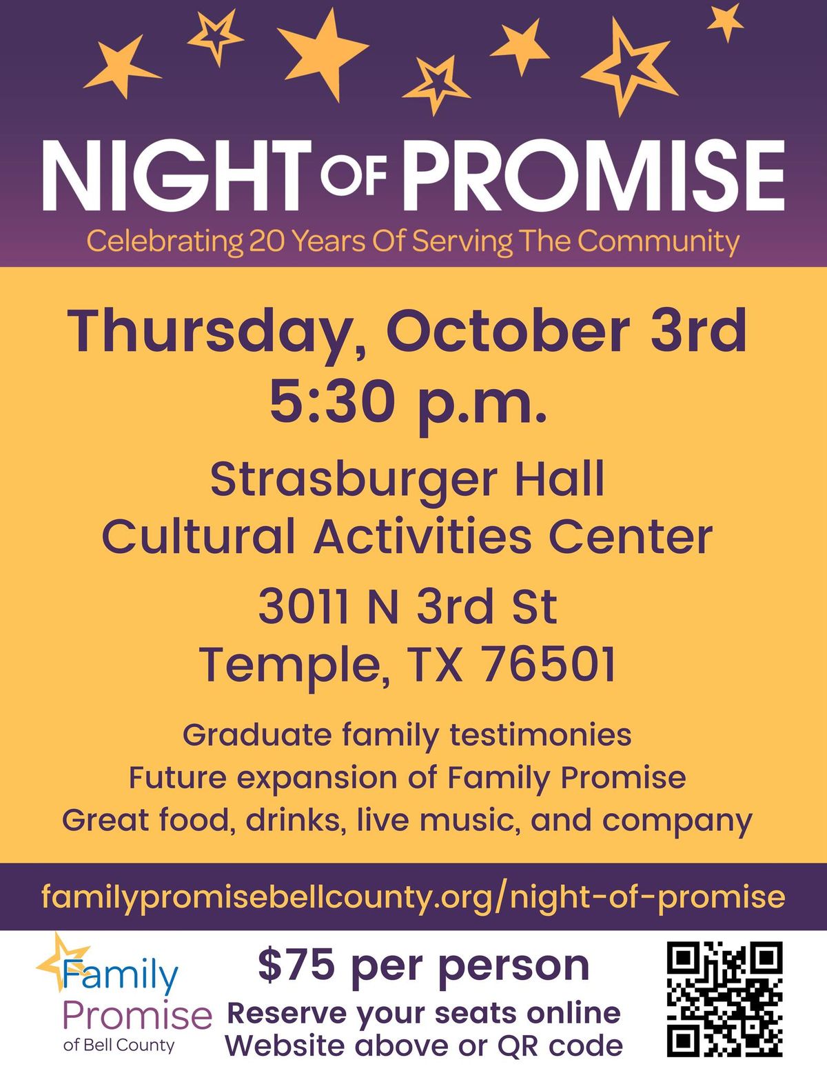 Night of Promise Celebrating 20 Years of Serving The Community 