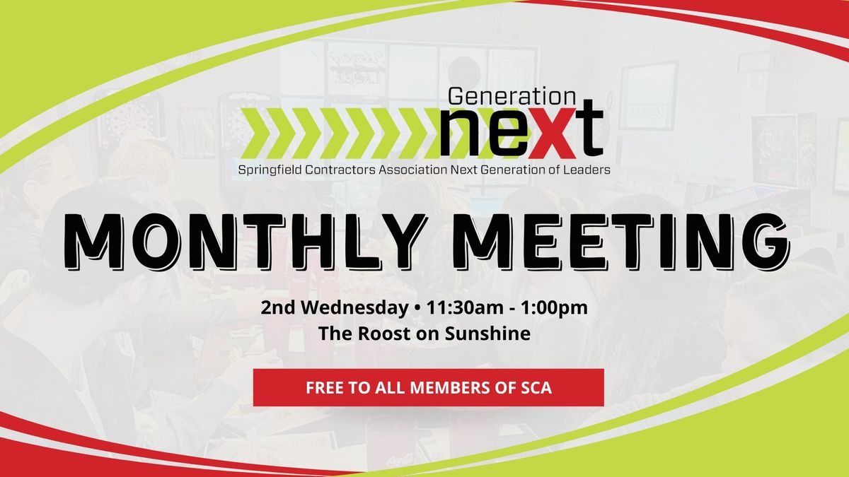 GenNext Monthly Meeting