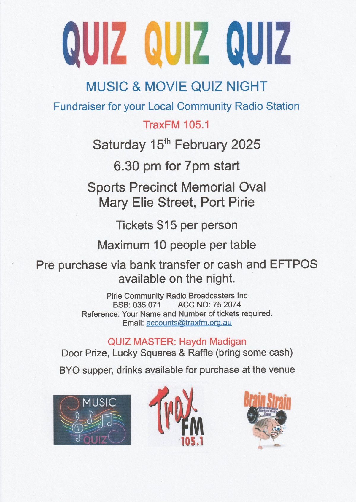 Quiz Night Fundraiser