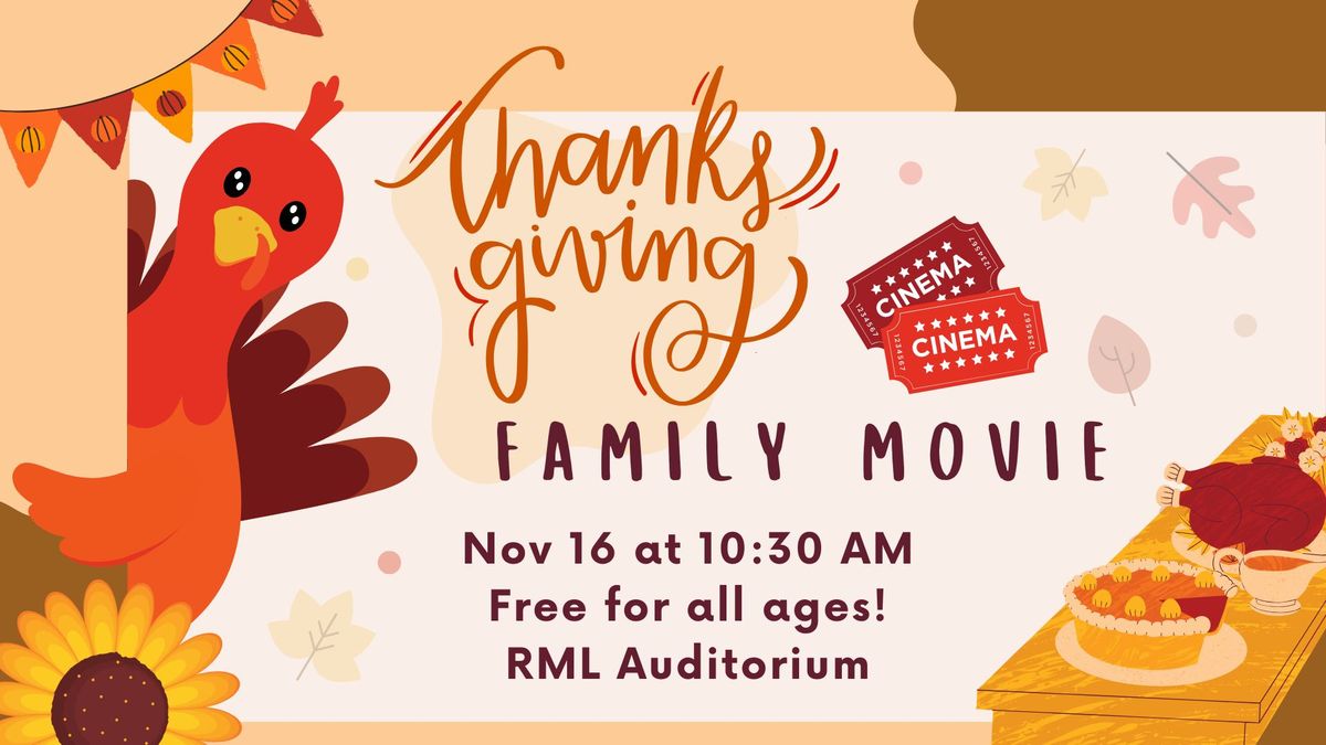 Thanksgiving Family Movie