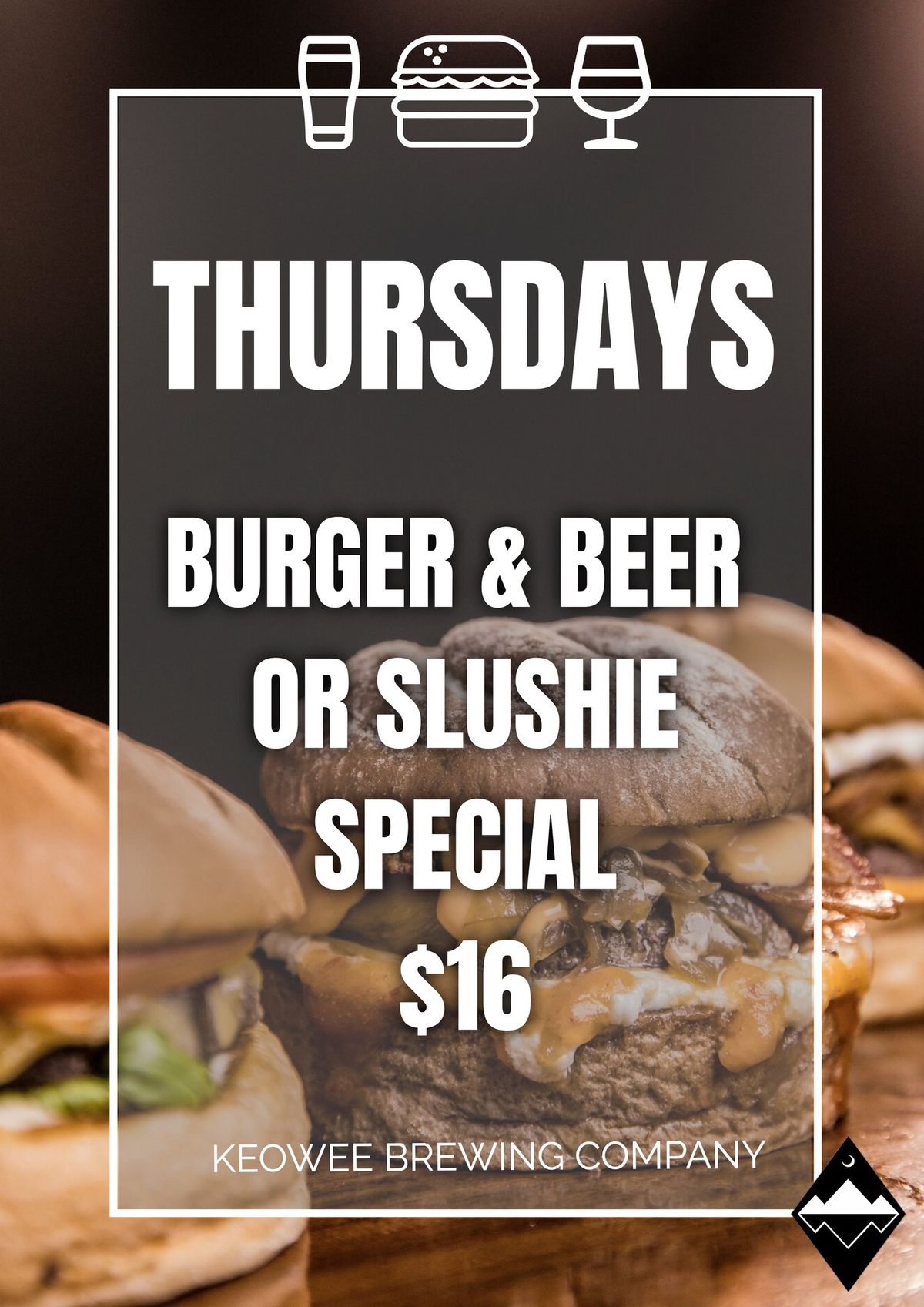 BURGER & BEER SPECIAL! Every Thursday