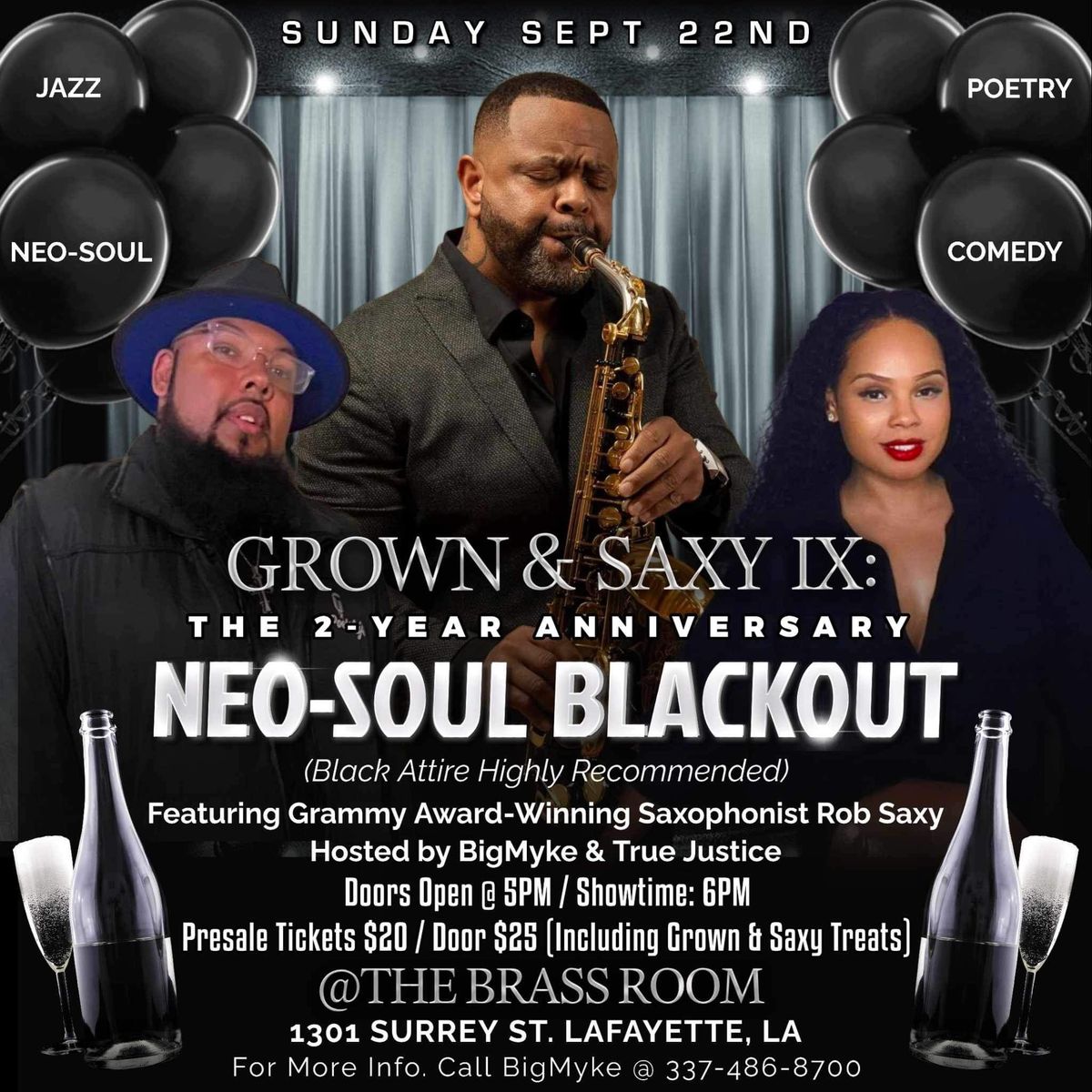 GROWN & SAXY IX: 2 Year Anniversary Neo-Soul Blackout