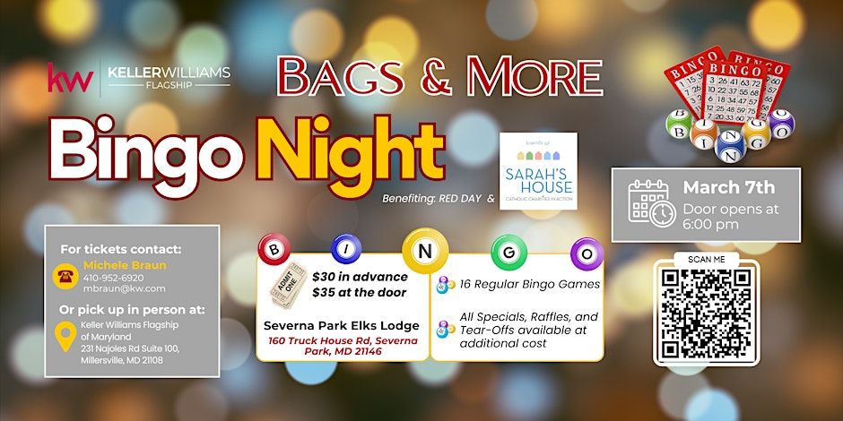 Bags and More Bingo Night 