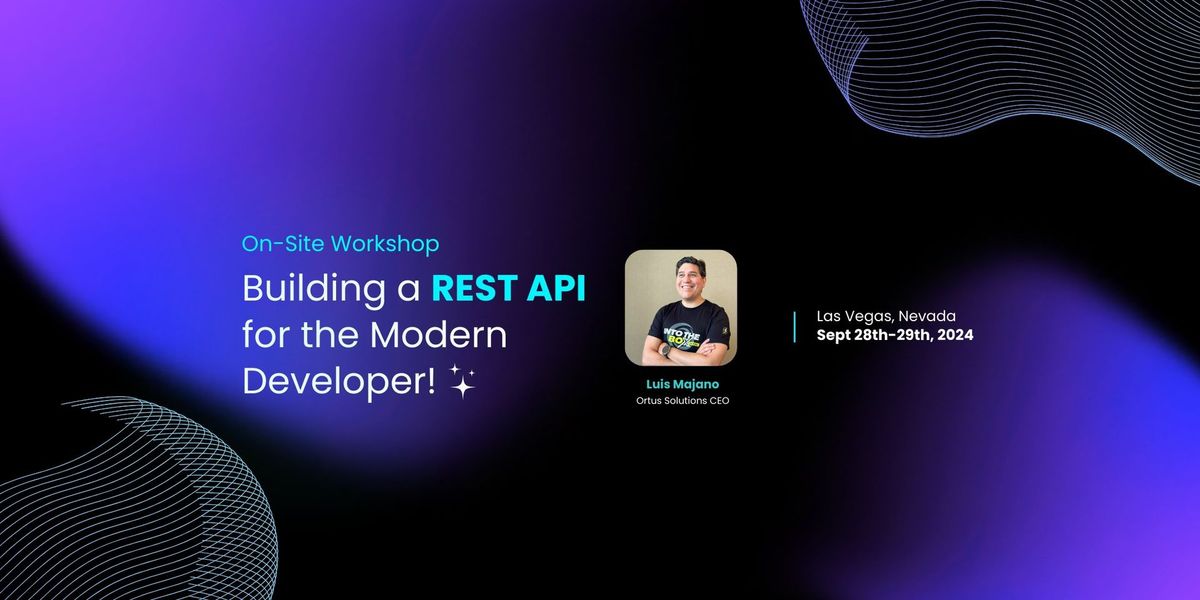 Workshop - Building a REST API for the Modern Developer