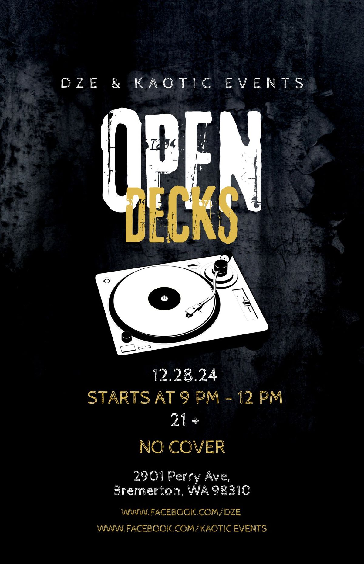 Open Decks @ Chaos Bay 