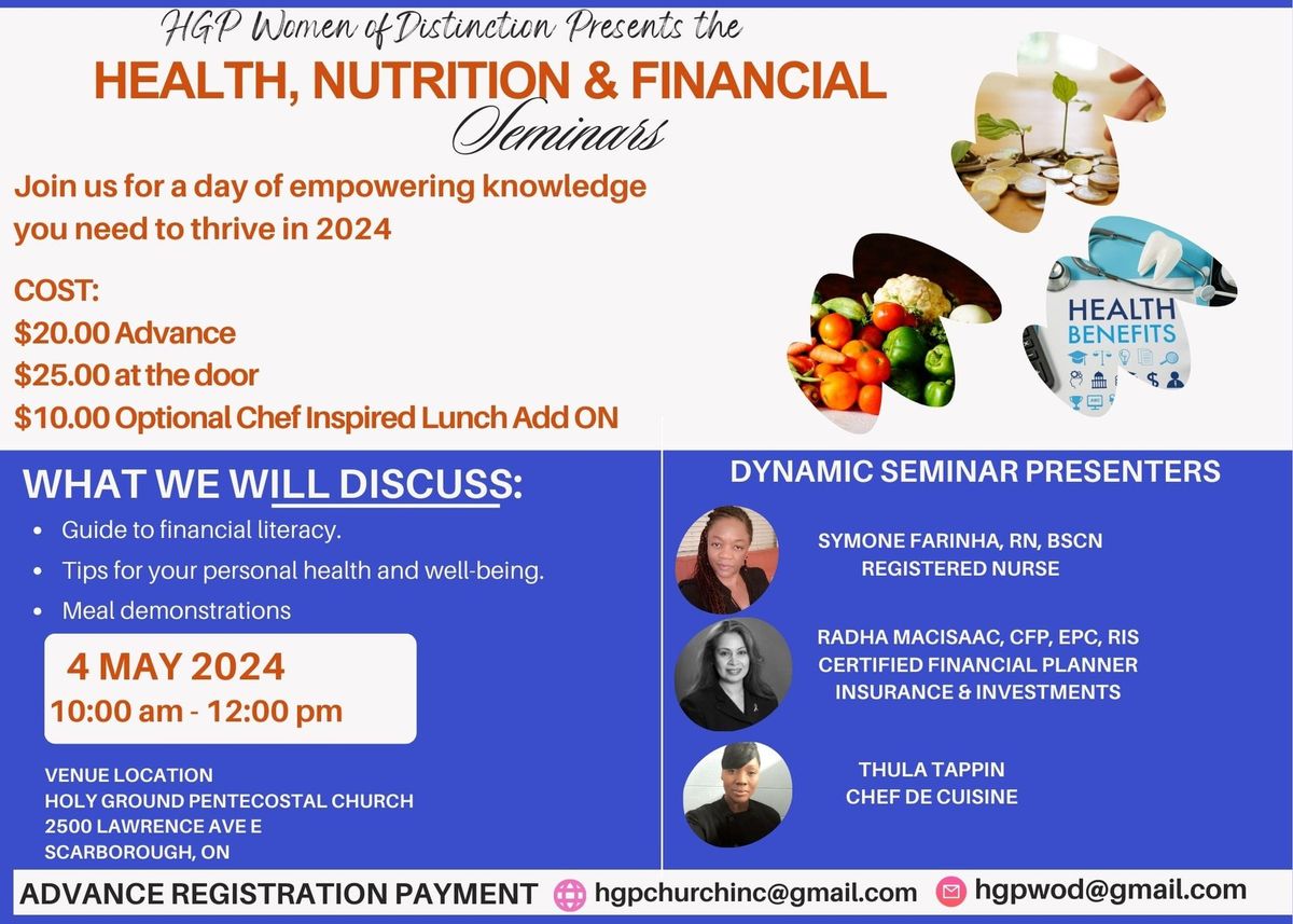 Health, Nutrition & Financial Seminar