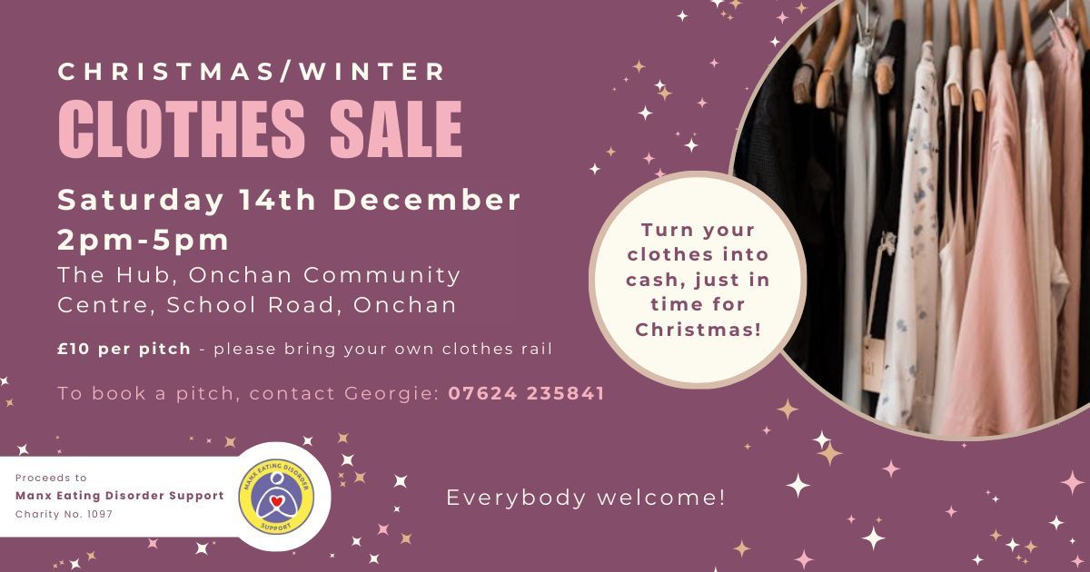 Christmas\/Winter Clothes Sale - Proceeds to Manx Eating Disorder Support