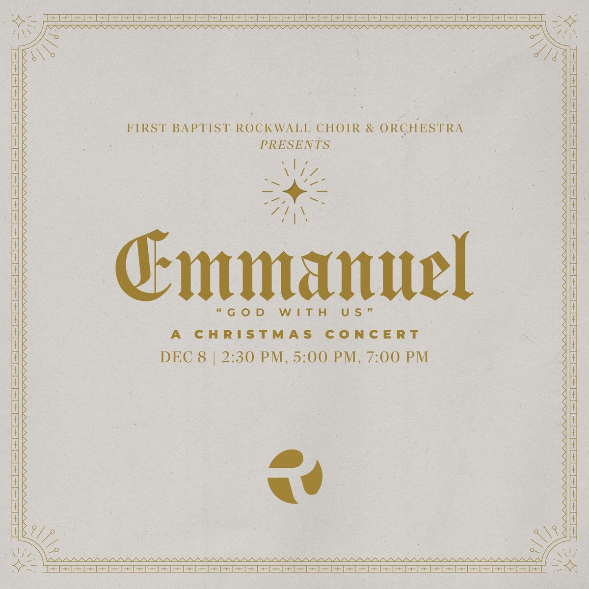 Emmanuel, God with Us (A Night of Christmas Worship) x 3