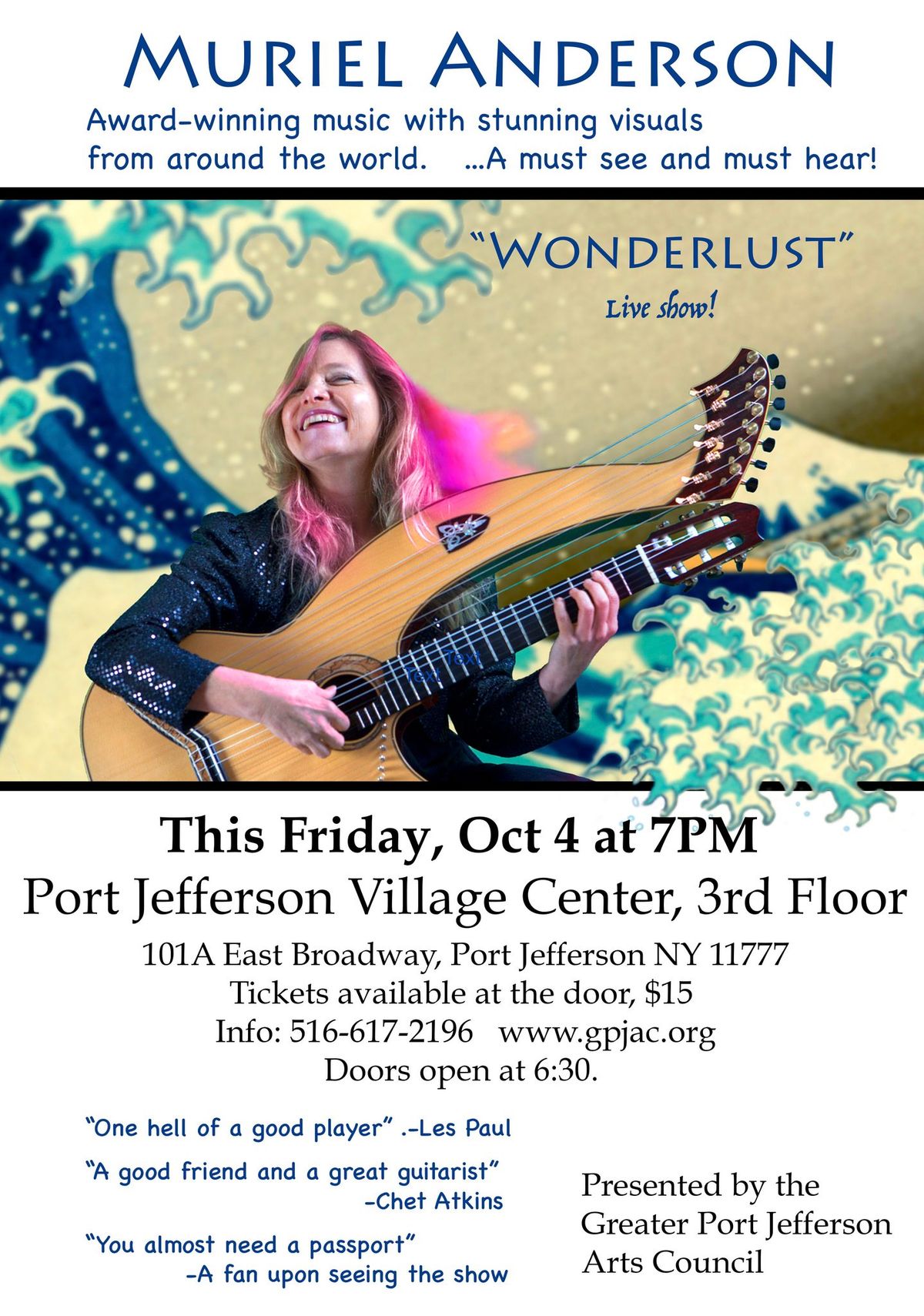 Guitar Virtuoso Muriel Anderson on 10\/4!