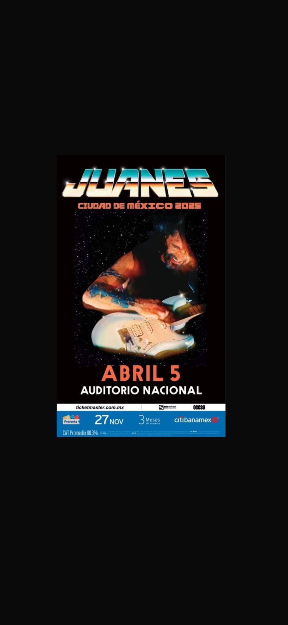 Juanes Auditorio Nacional 