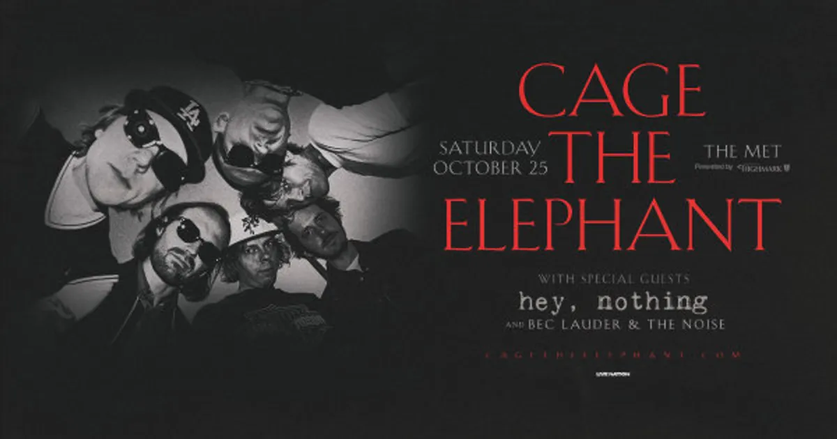 Parking Cage The Elephant with Hey, Nothing and Bec Lauder and The Noise