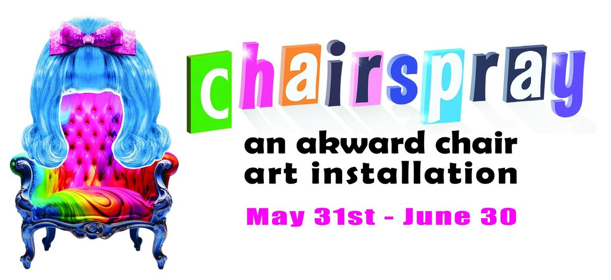 Chairspray 2024 - an akward chair art installation