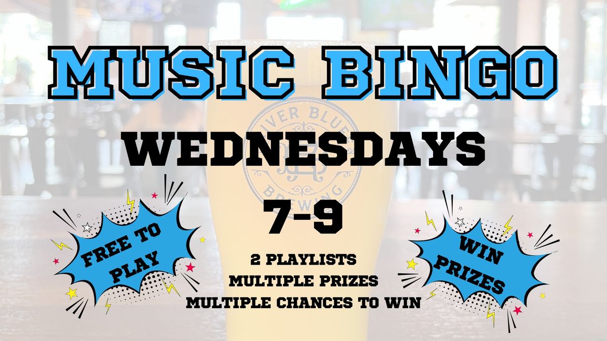 Music Bingo at River Bluff Brewing at River Market - 2010s Party Mix & Cover Songs