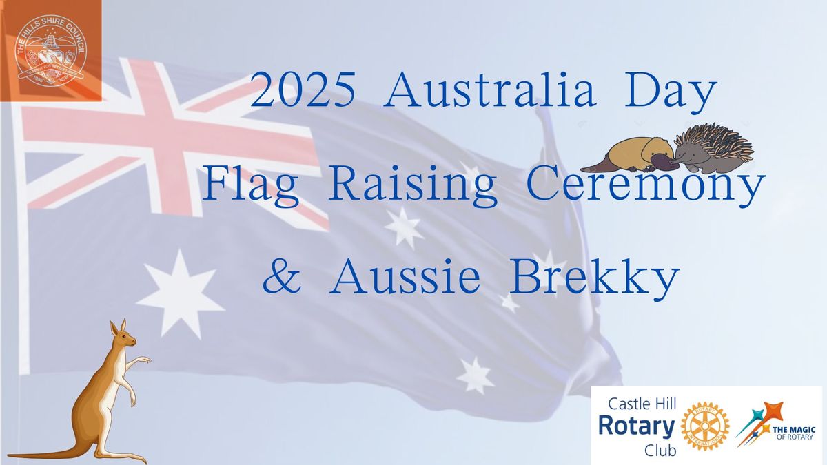 Australia Day Flag raising ceremony