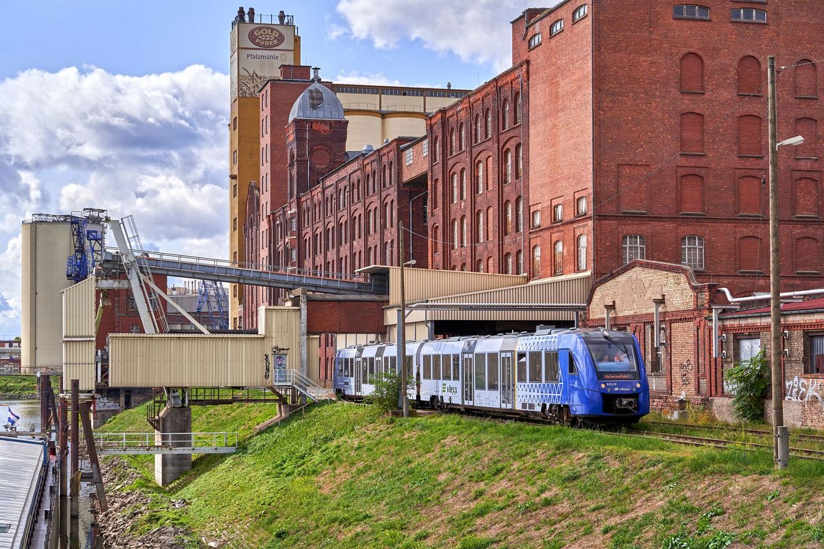 Hafenrundfahrt per Zug durch den Mannheimer Industriehafen 