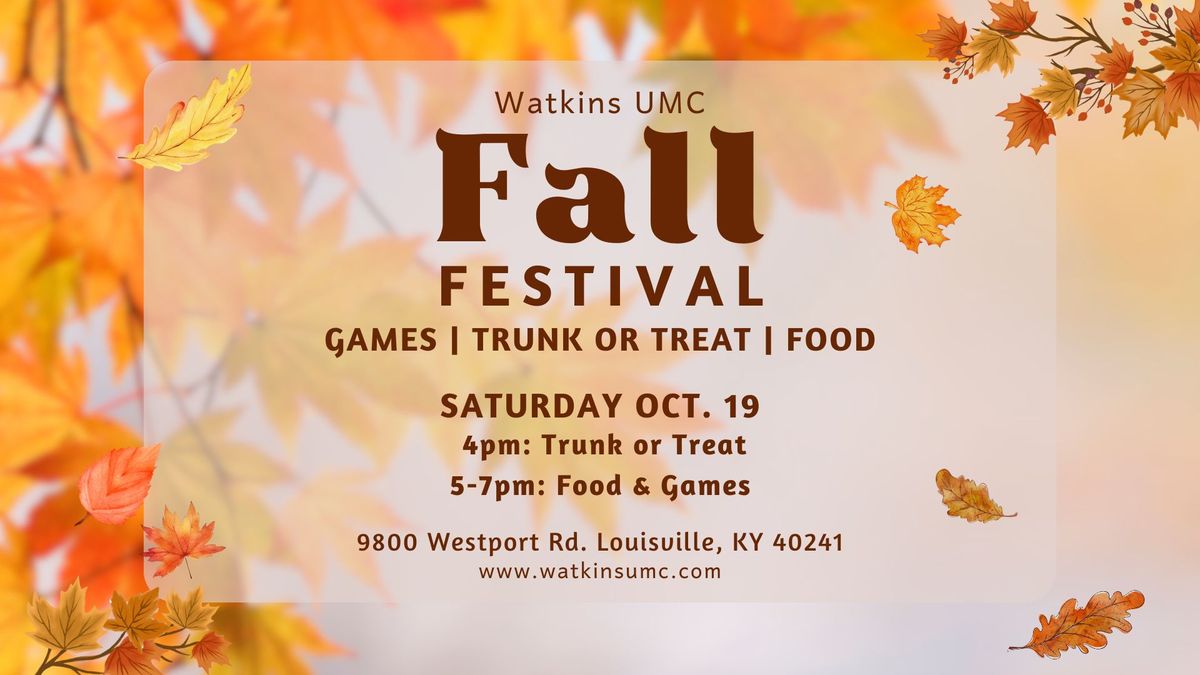 Watkins Fall Festival & Trunk or Treat!