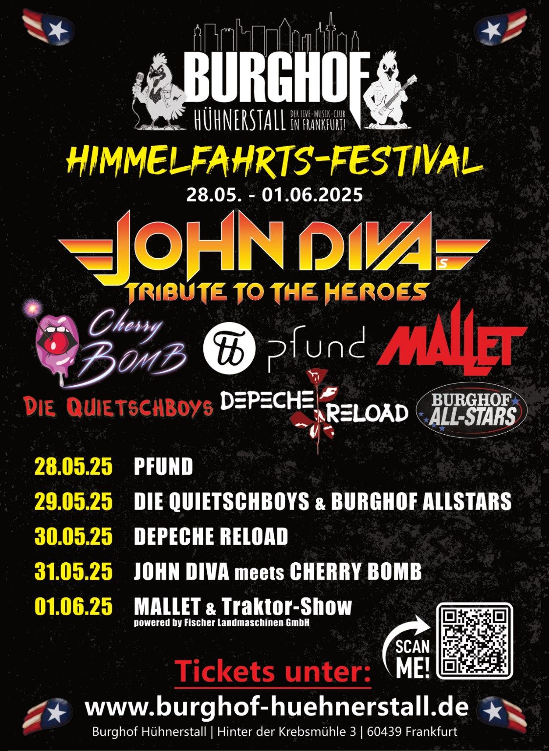 Himmelfahrts Festival | Burghof H\u00fchnerstall Frankfurt