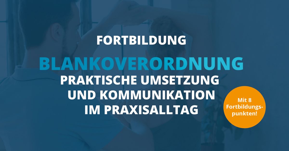 Fortbildung zur Blankoverordnung | 8. M\u00e4rz 2025