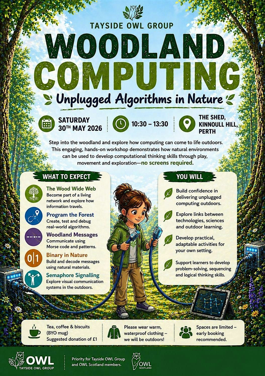 Woodland Computing - Unplugged Algorithms in Nature