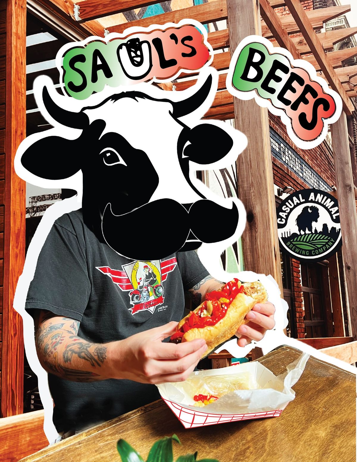 Saul's Beef Pop Up at Casual Animal Brewing