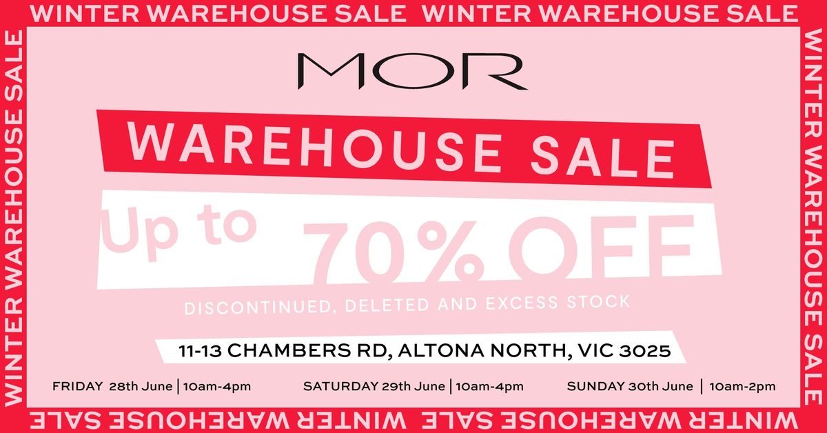  MOR\u2019s Winter Warehouse Sale\u2744\ufe0f