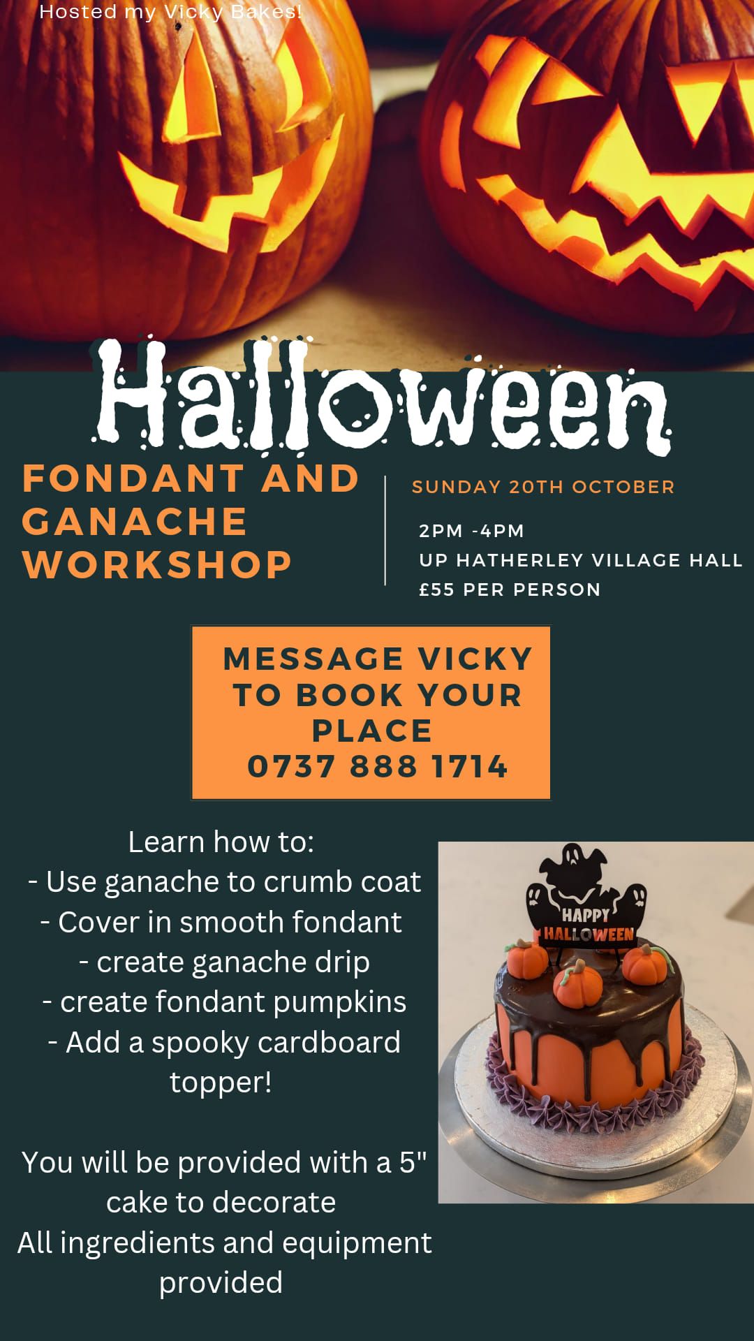 Halloween Cake Decorating Workshop