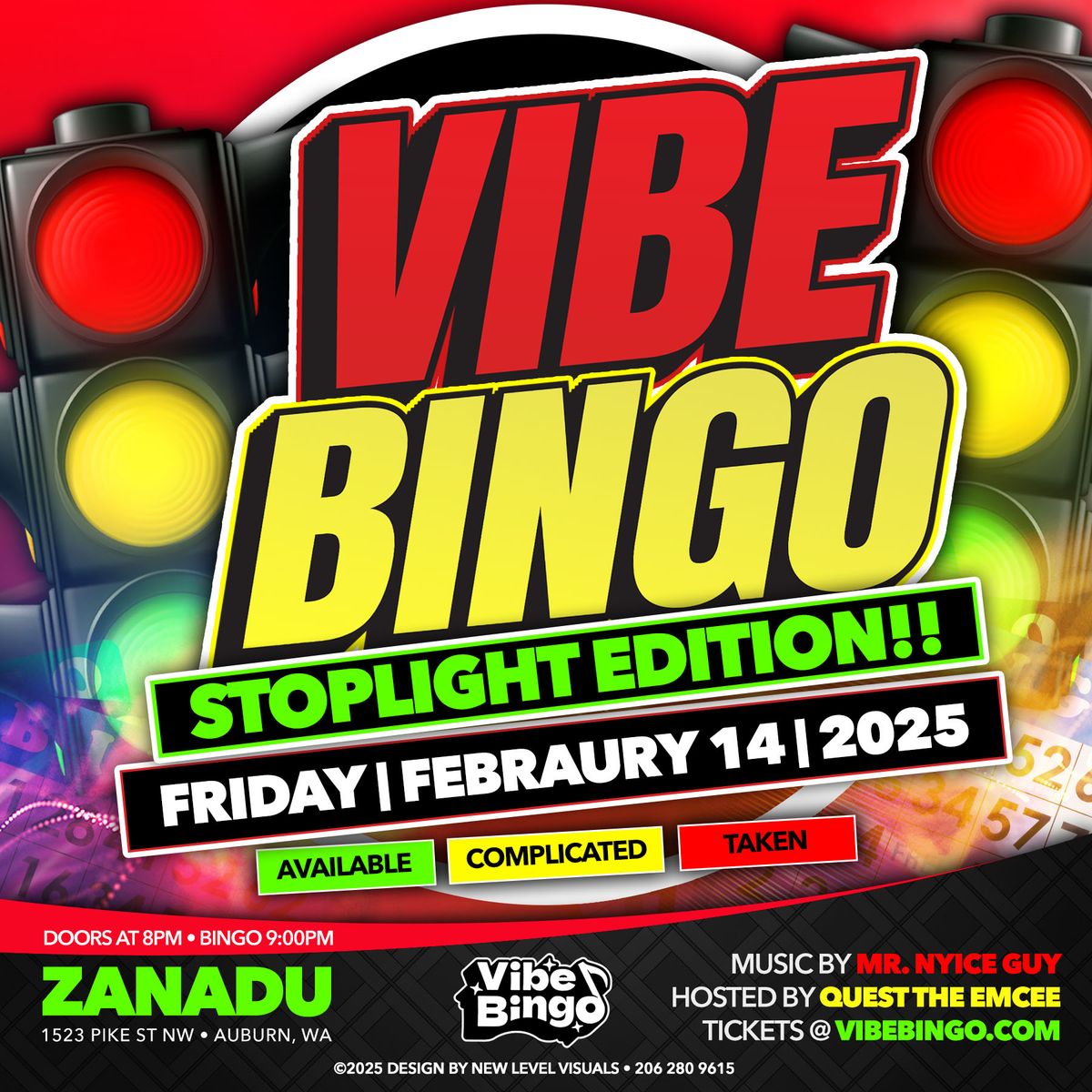 VIBE BINGO - STOPLIGHT EDITION 