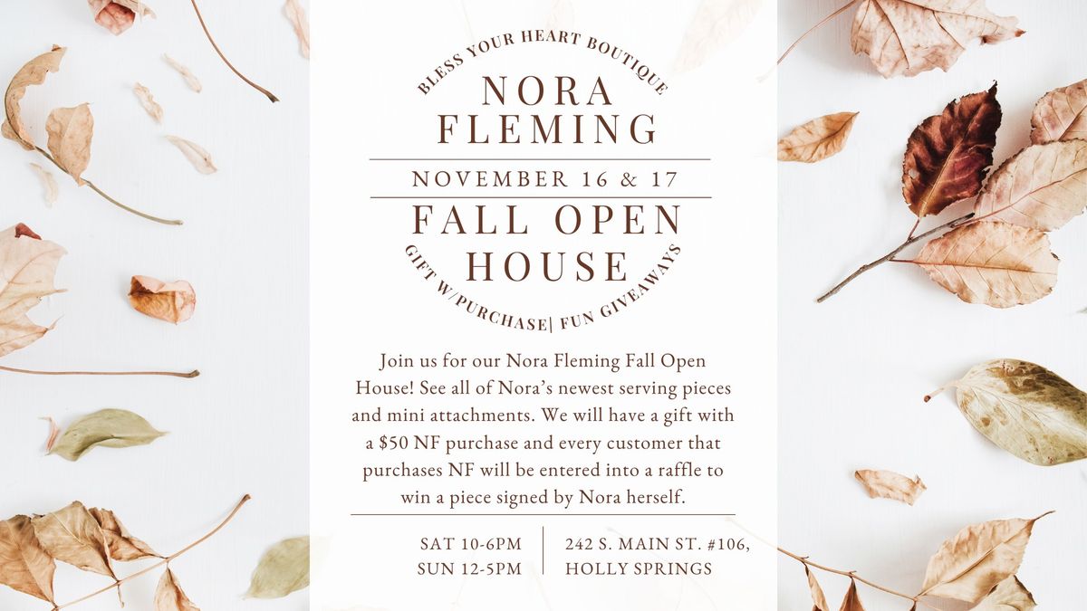 Nora Fleming Fall Open House at Bless Your Heart Boutique!