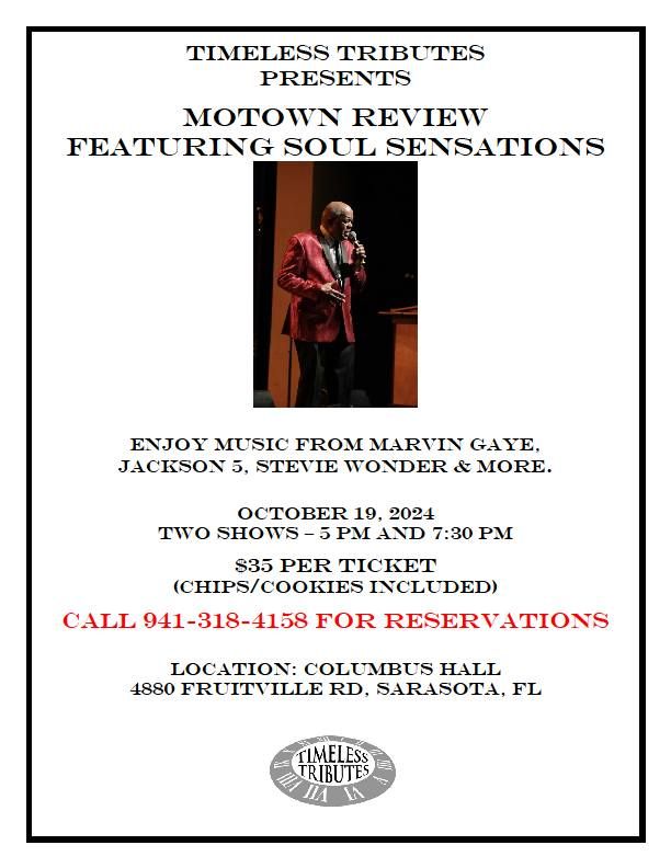 Soul Sensations Motown Review