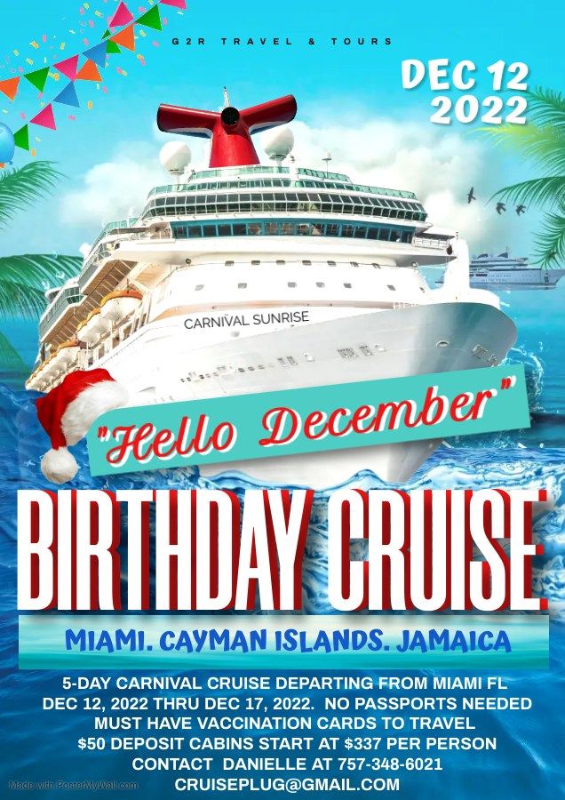 Hello December Celebration Cruise