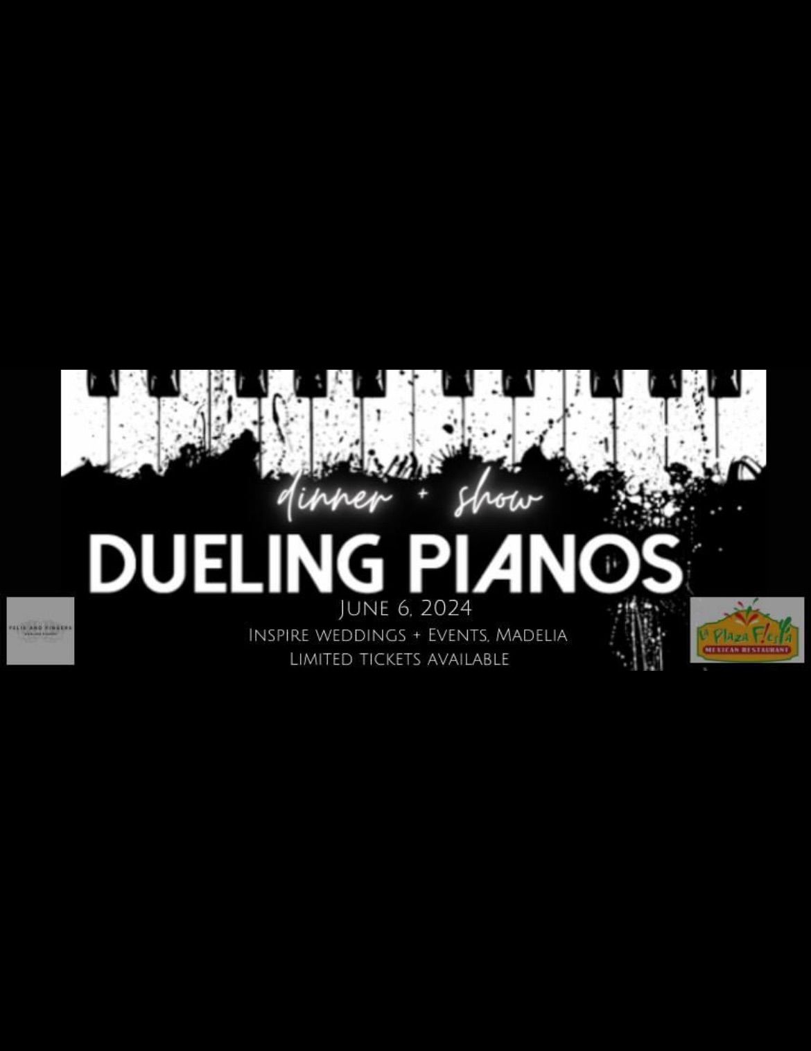 Dueling Pianos Dinner + Show: Ticket only, limited tickets 