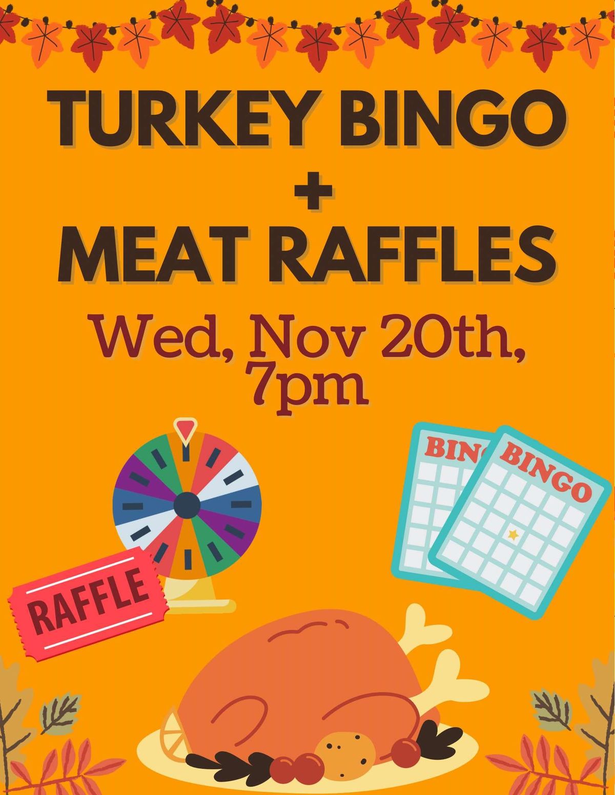 First Annual Turkey Bingo