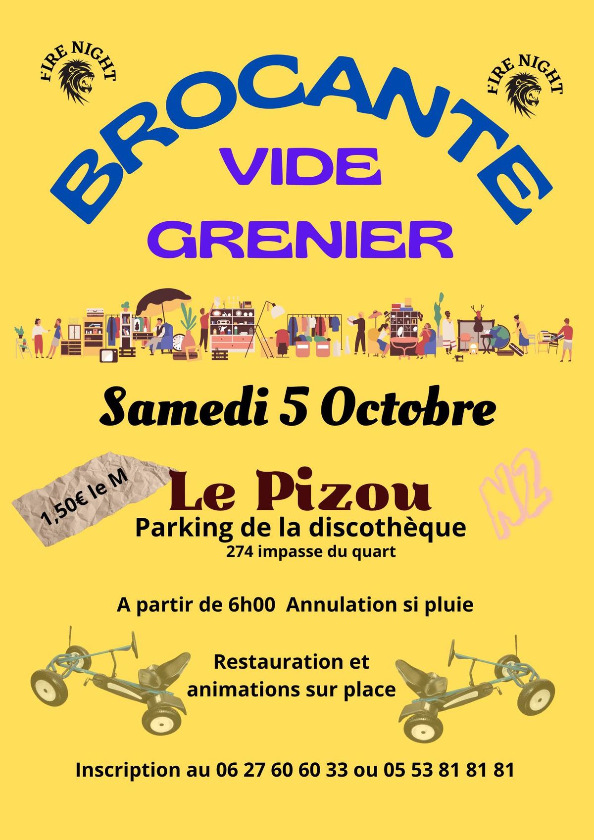 Vide grenier du Fire Night