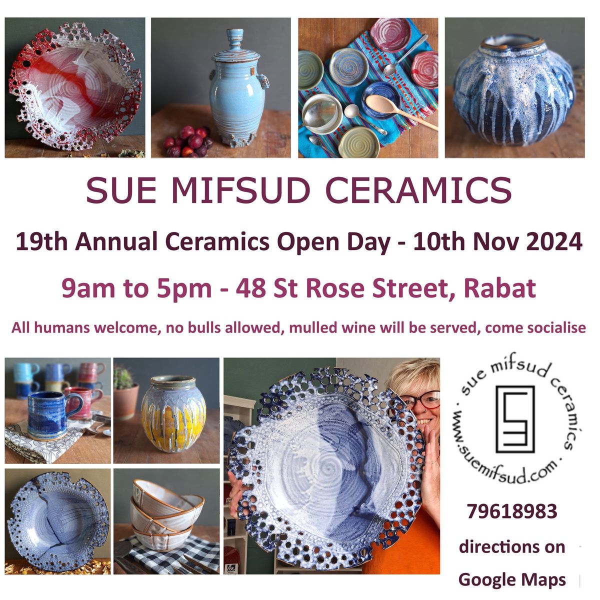 Open Day - Sue Mifsud Ceramics 