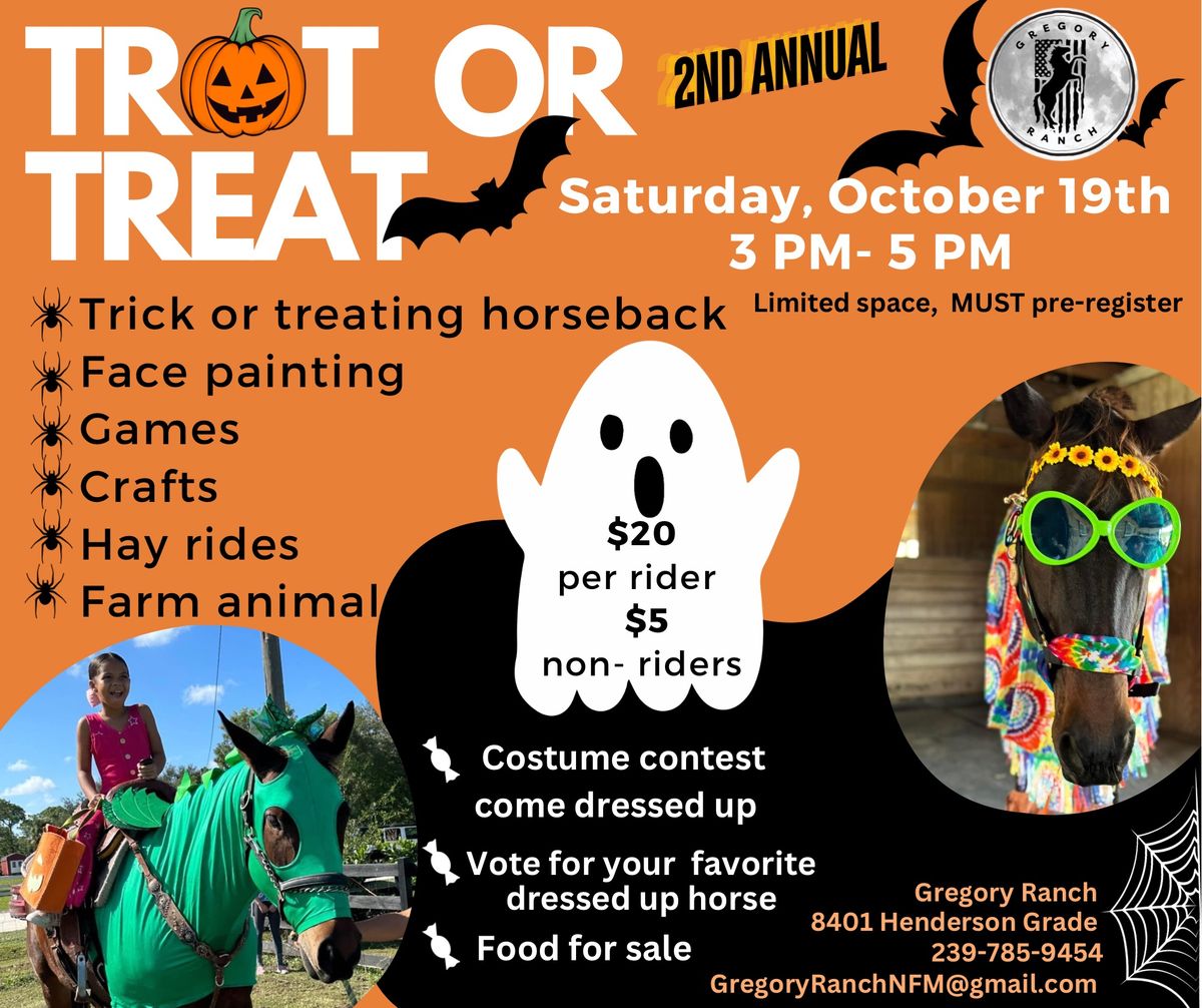 Trot or Treat on horseback! 