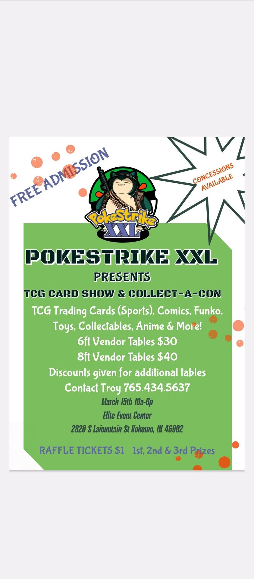 PokeStrikeXXL TCG card show& collectacon 