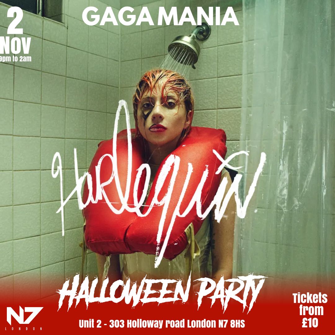 Gaga Mania Harlequin Halloween Party