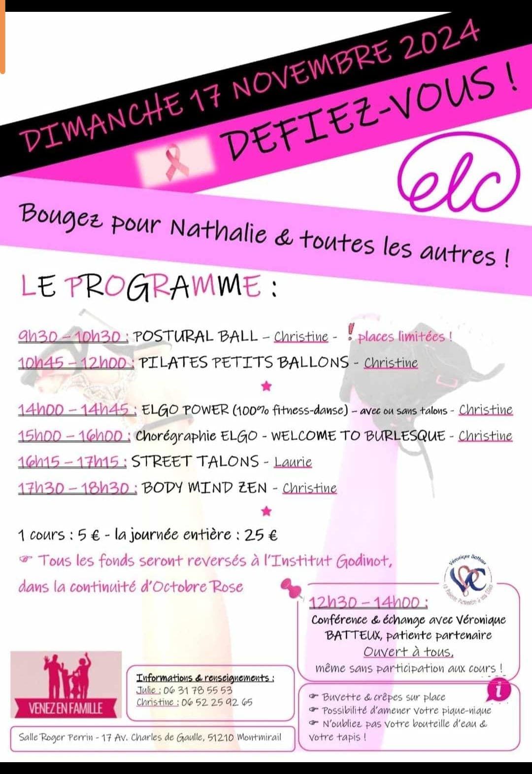 Bouger pour Nathalie et toutes les autres