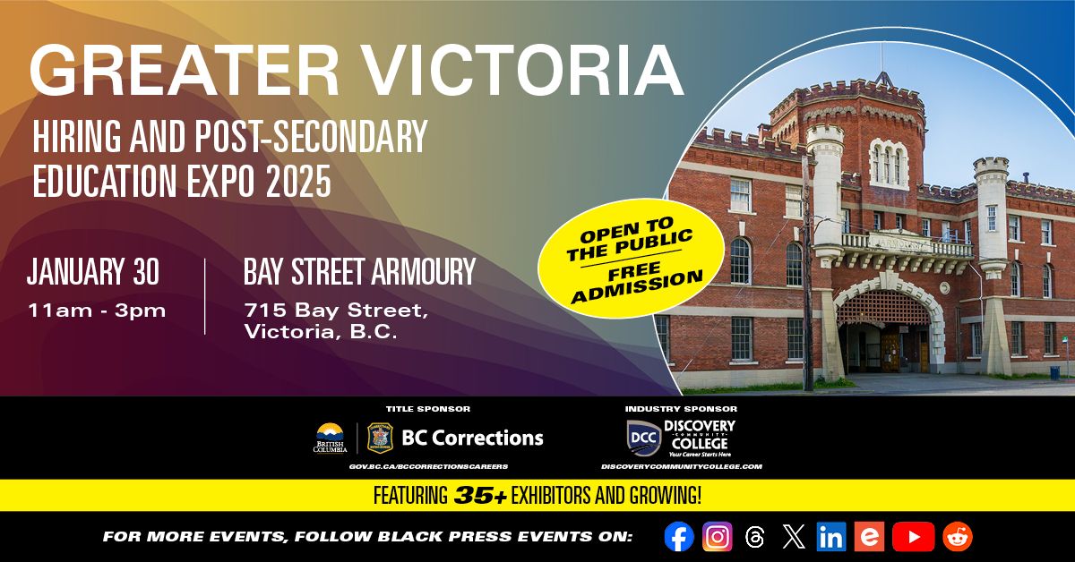 FREE Greater Victoria Hiring & Post-Secondary Education Expo 2025