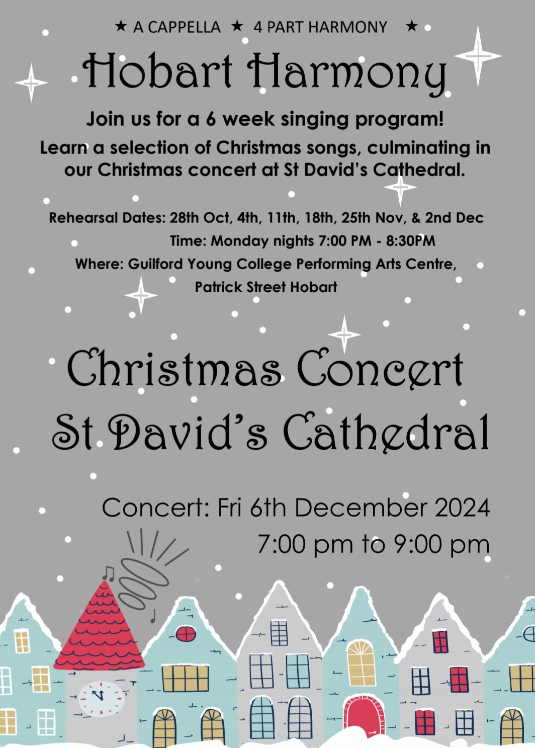 6 Week Christmas Singing Program