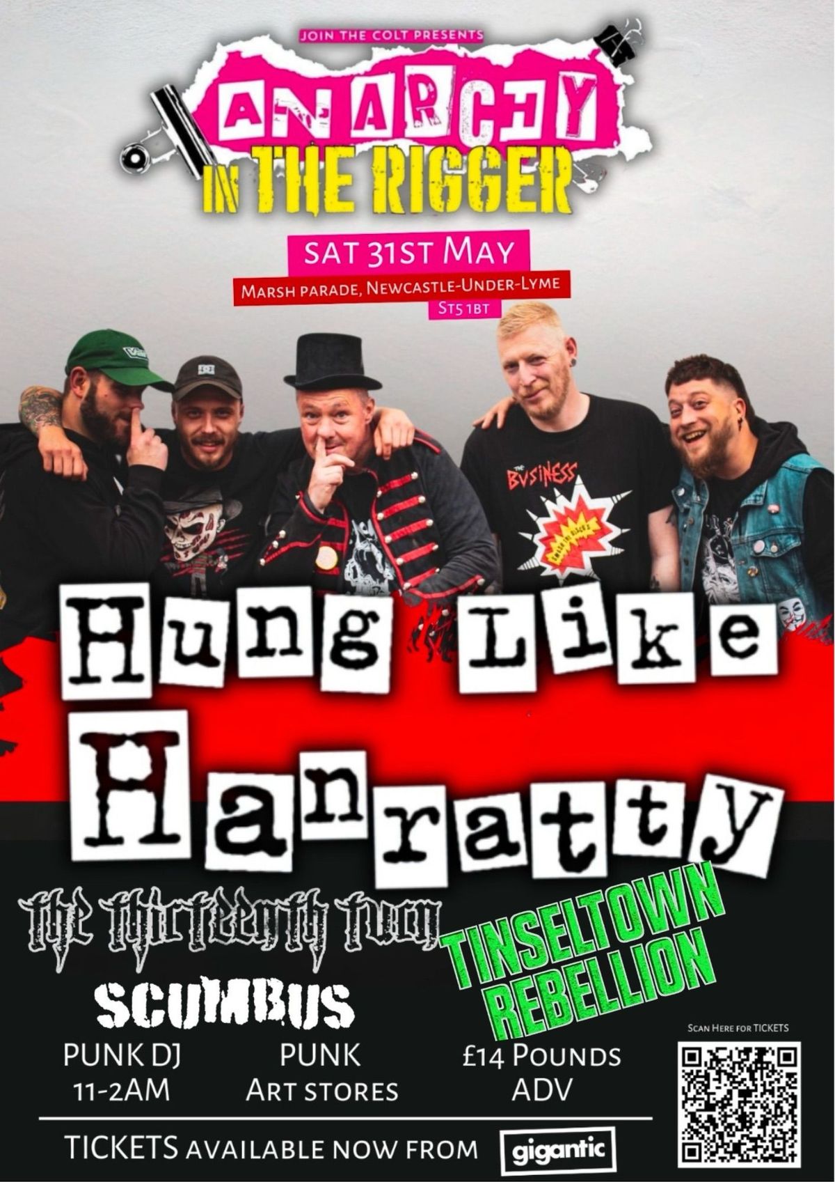 HUNG LIKE HANRATTY | The Rigger, Newcastle-under-Lyme