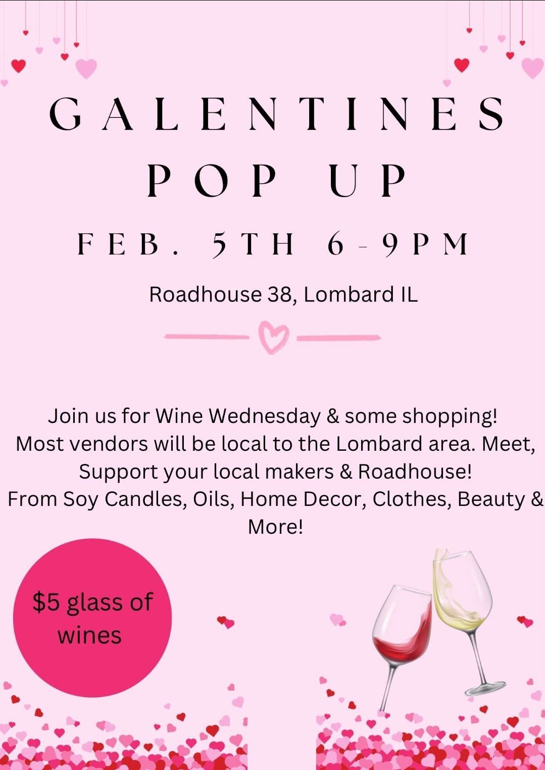 Galentine's Pop Up Sip and Shop \u2764\ufe0f\u2764\ufe0f