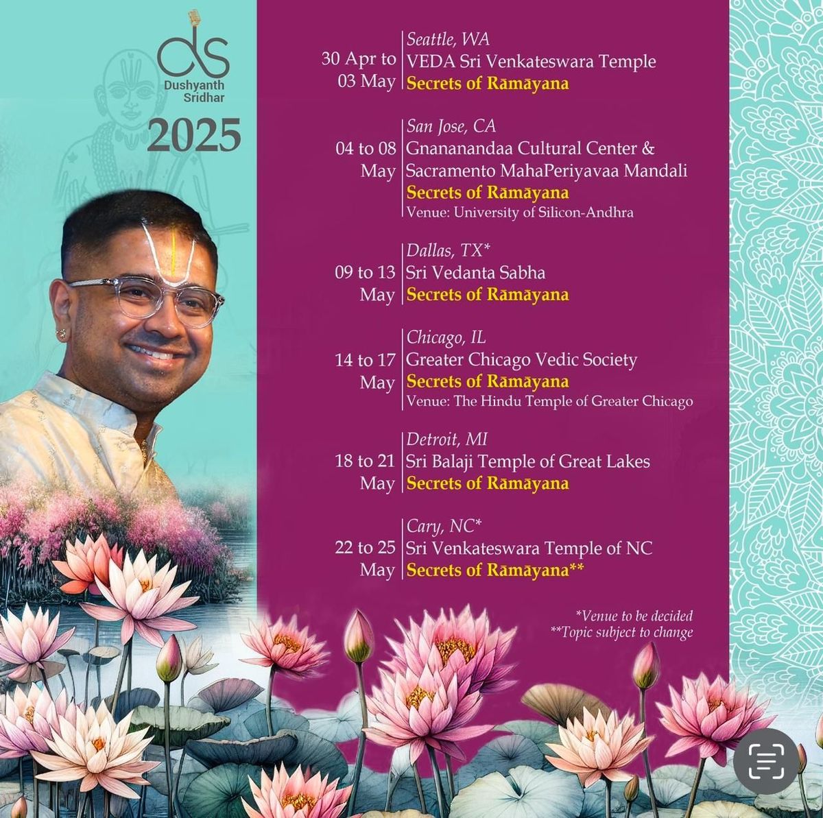 Sri Dushyanth Sridhar in Detroit