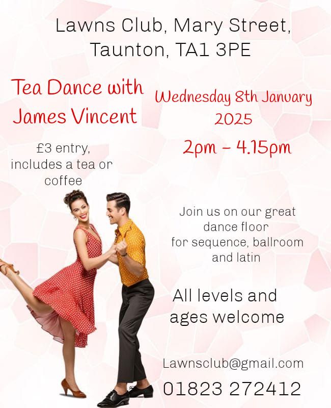 Tea Dance with James Vincent 