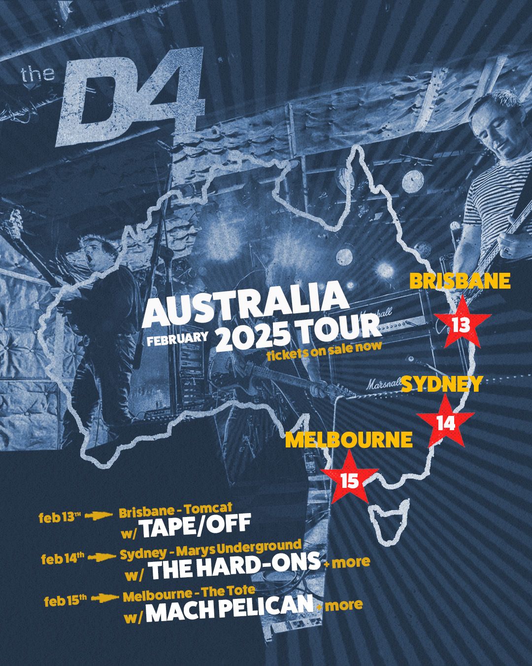 The D4 live in Sydney w\/ The Hard-Ons