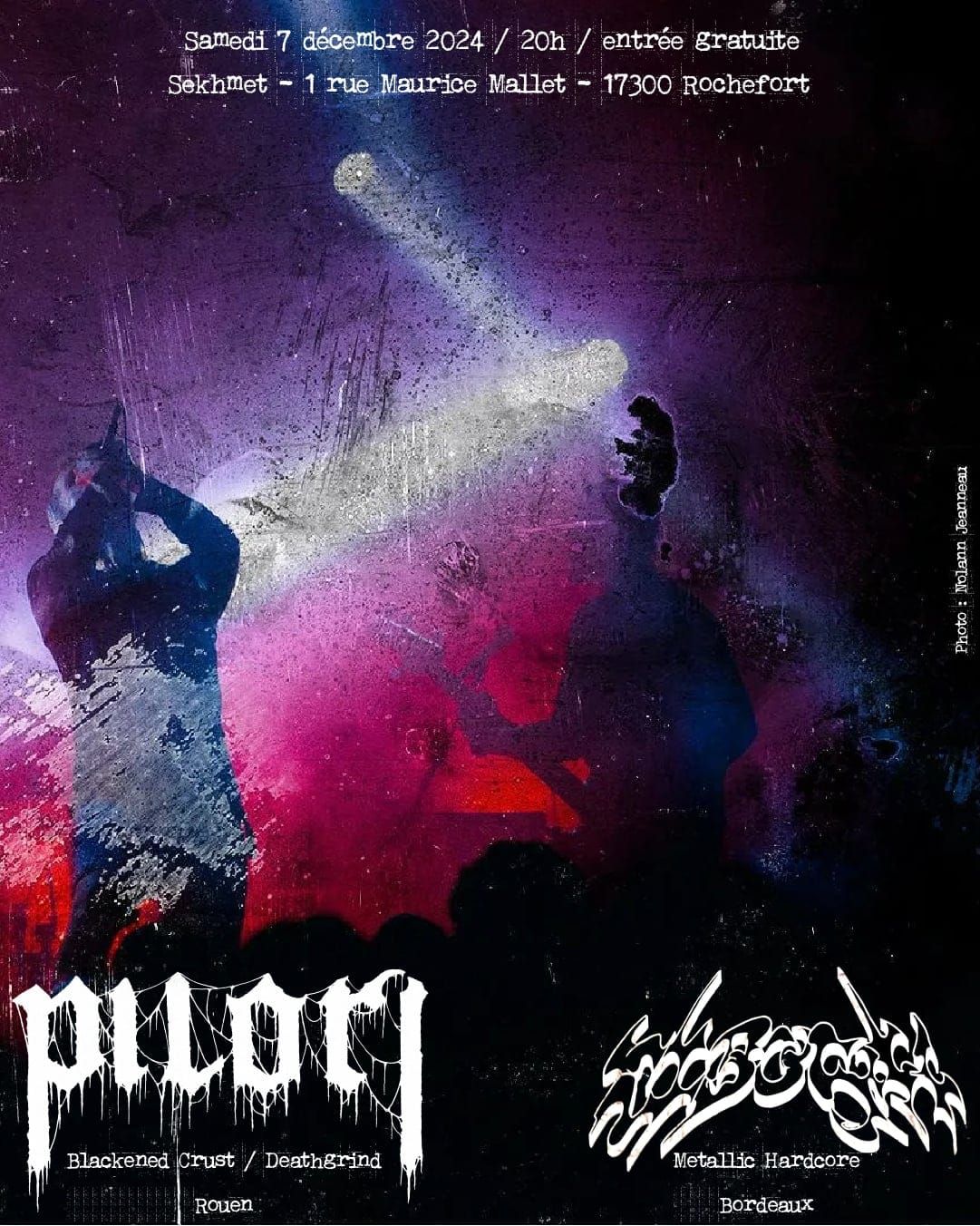 PILORI + KIBOSH @ SEKHMET 17 (soir\u00e9e Hardcore \/ Metal \/ Grind \/ Crust)