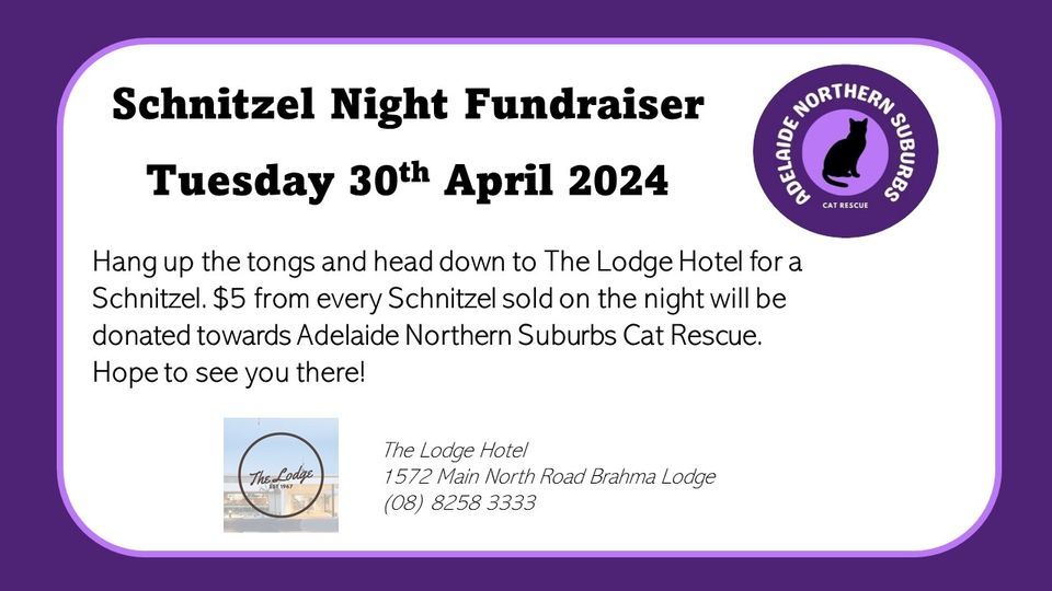 Lodge Hotel Schnitzel Night Fundraiser
